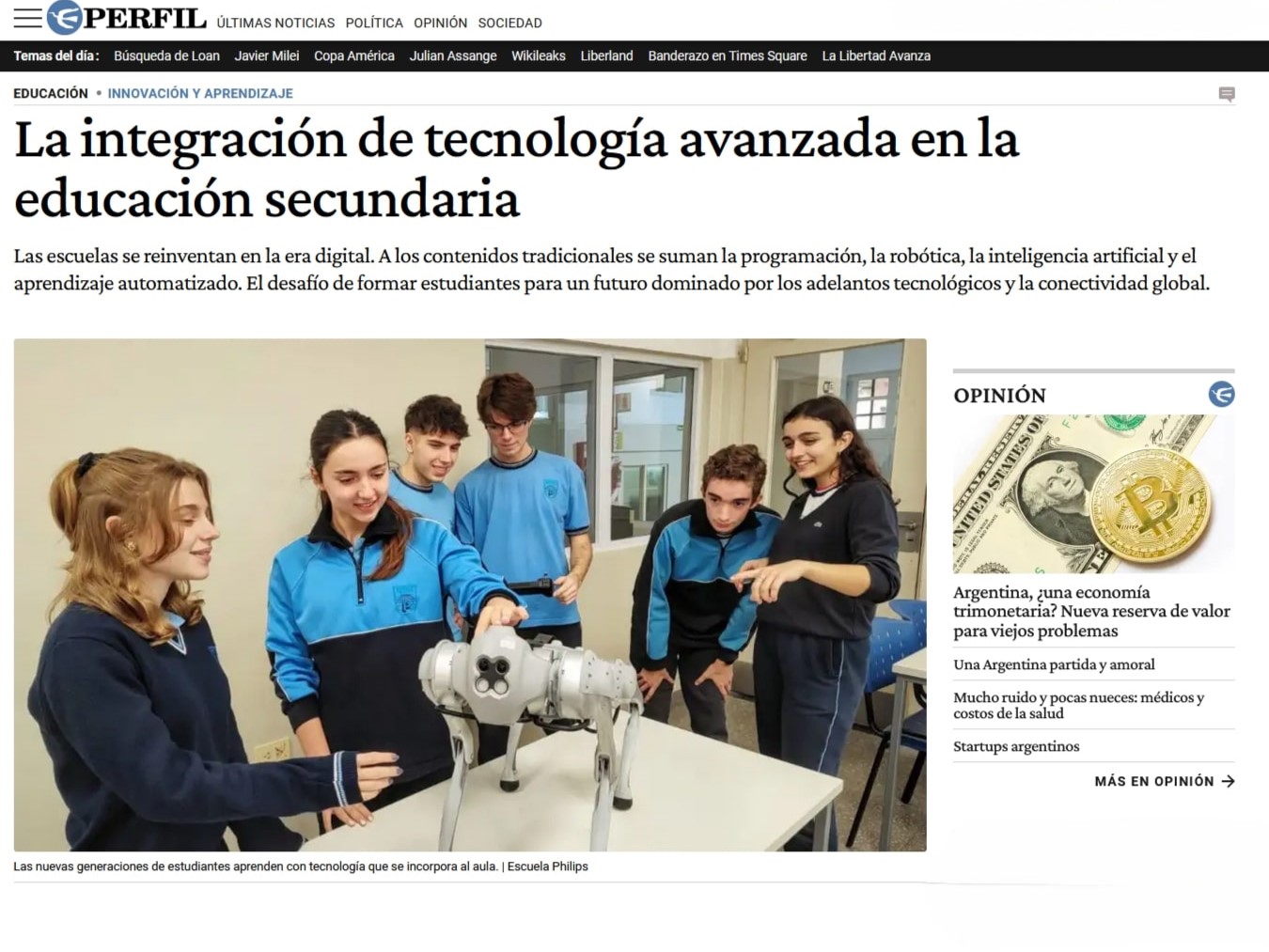 La Philips en los Medios